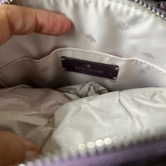 SOLD — NWT Kate Spade Patterson Dr Quilted Lavender Metallic Mini Dome Satchel - Picture 6 of 7